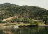Village by the lake